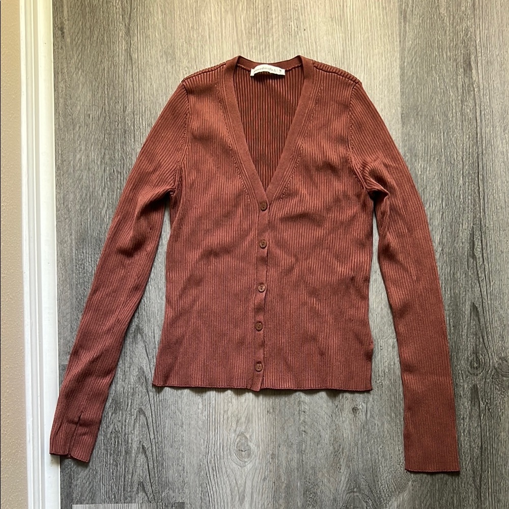 Abercrombie Women's Rust Cardigan Sweater